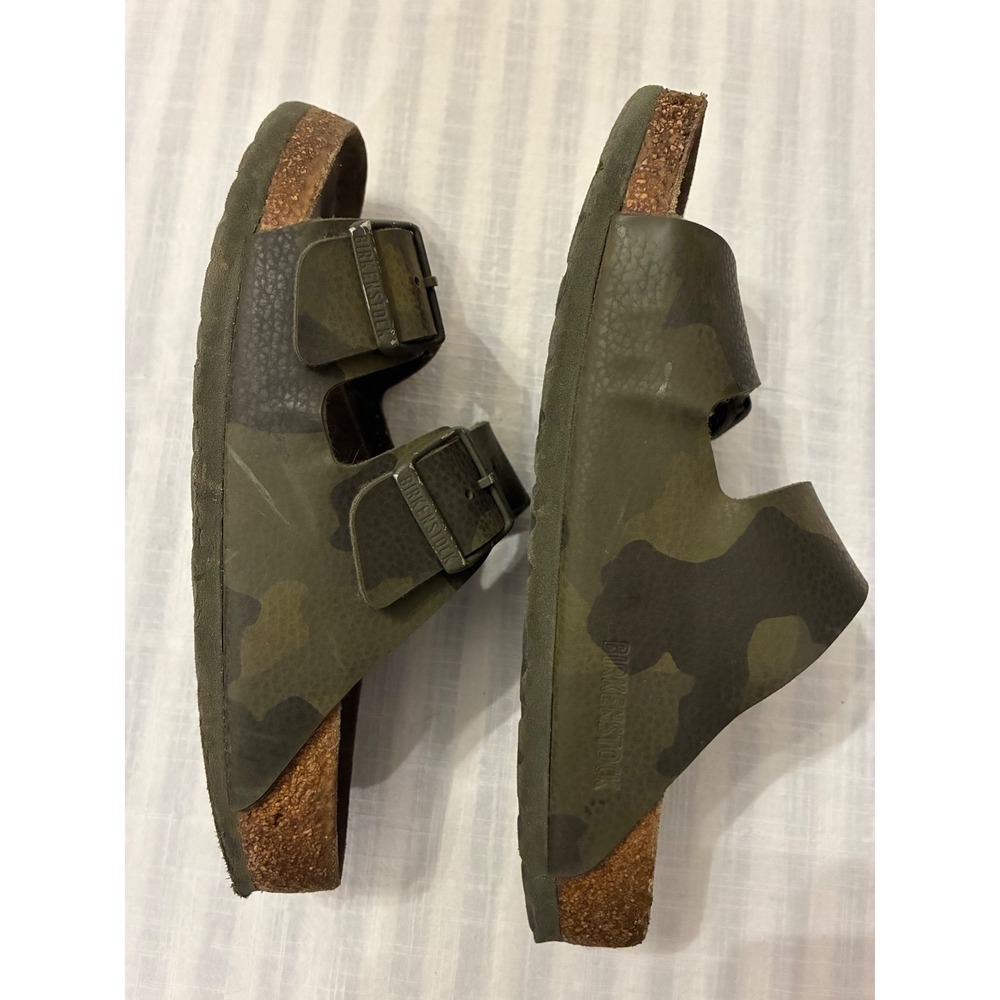 Birkenstock Arizona Camo Green Birko-Flor Slide Sandals Womens 37 (US 6) - Picture 6 of 6